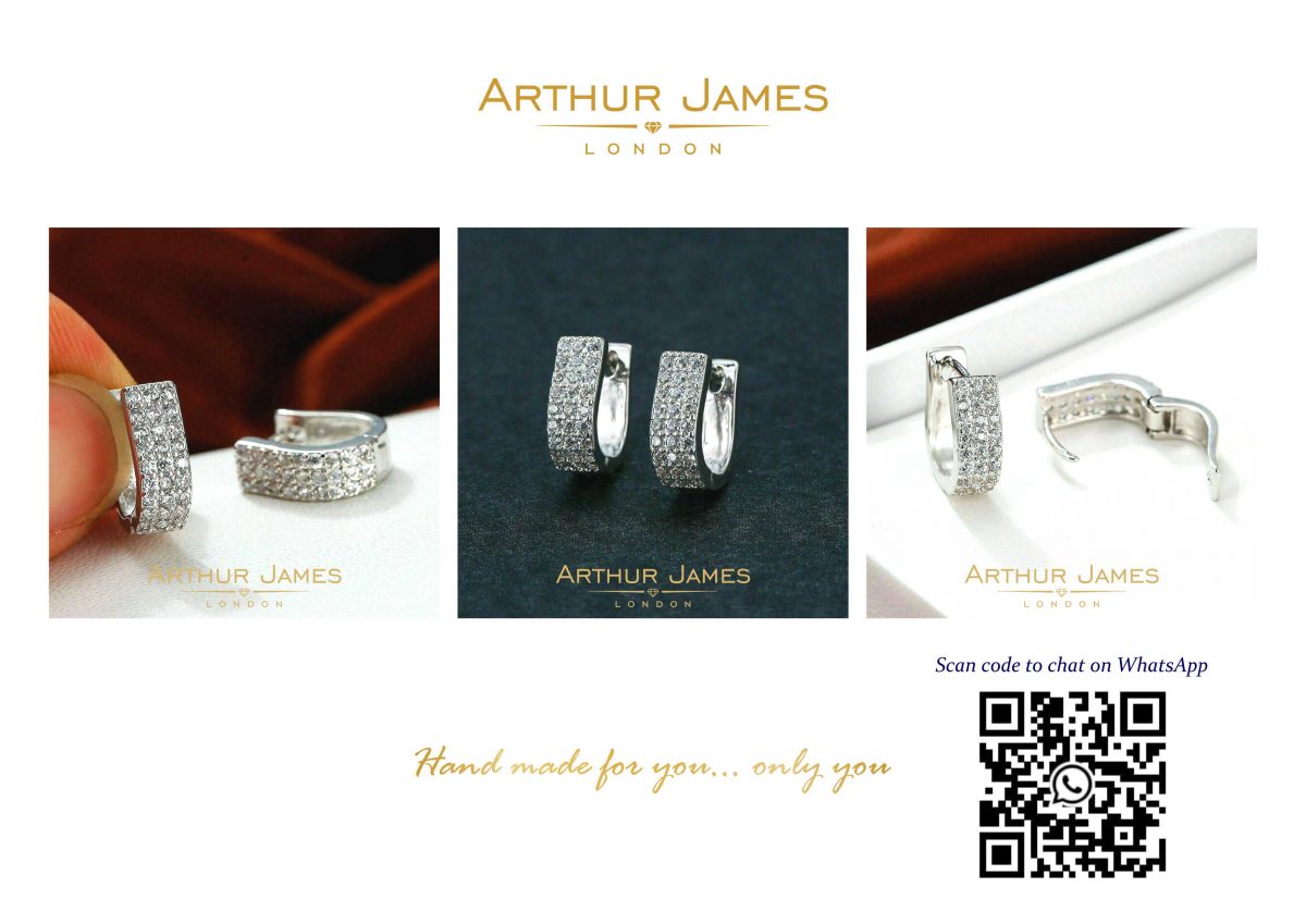 unisex diamond hoops
