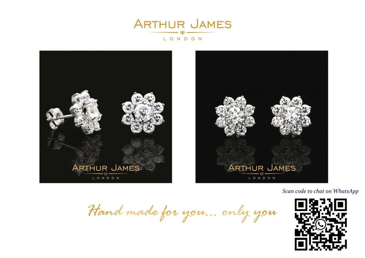 lotus flower Sterling silver studs for women.girls