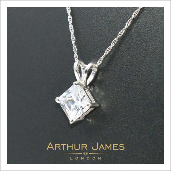 Diamond Shape Solitaire Pendant