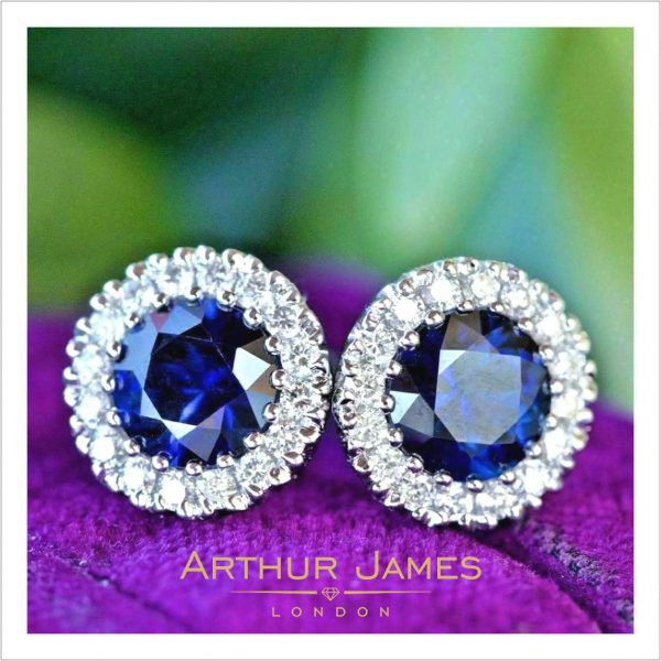 Halo Blue Studs