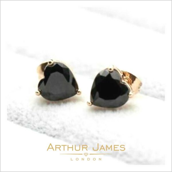 Mini Heart Stud Earrings for women, sterling silver 925 jewelry for women