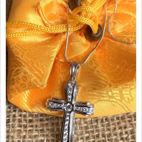 God Jesus Christ Cross Diamond Unisex Pendant