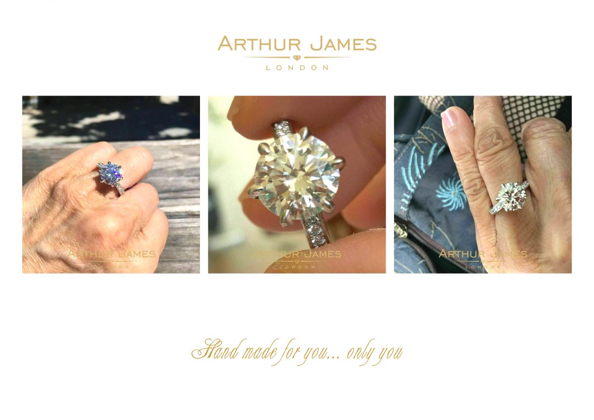 Round Moissanite Diamond Six Prong Ladies Ring