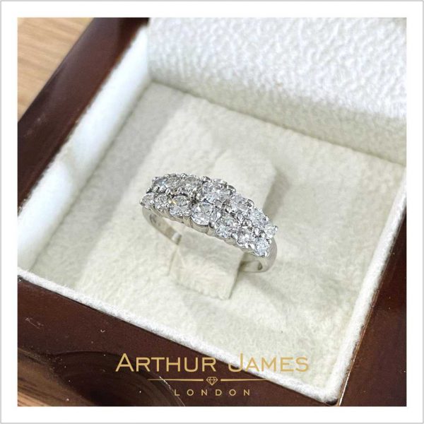 Moissanite Round Cut Diamond Ladies Ring