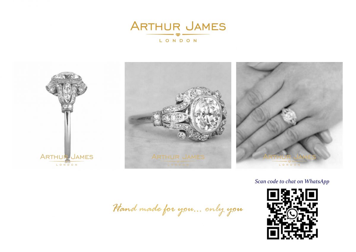 Round Diamond Vintage Retro Edwardian Ladies Ring