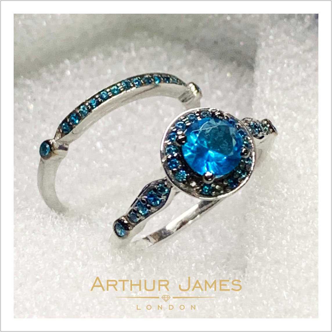 3 Stone Pink Tourmaline Ring Custom Made Jewelry Arthur James London