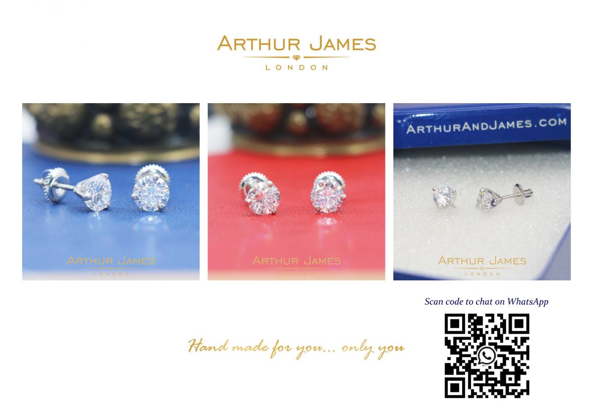 Three Prong Solitaire Diamond Women's Studs