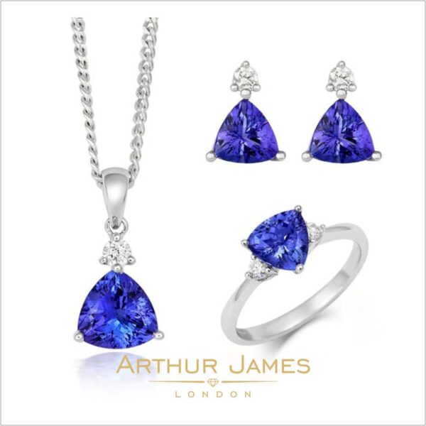 Blue Diamond Jewelry Set